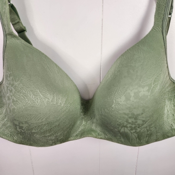 Penningtons TiVoglio Green Contour Underwire T-shirt Bra Lace Size 40DD - Picture 3 of 6